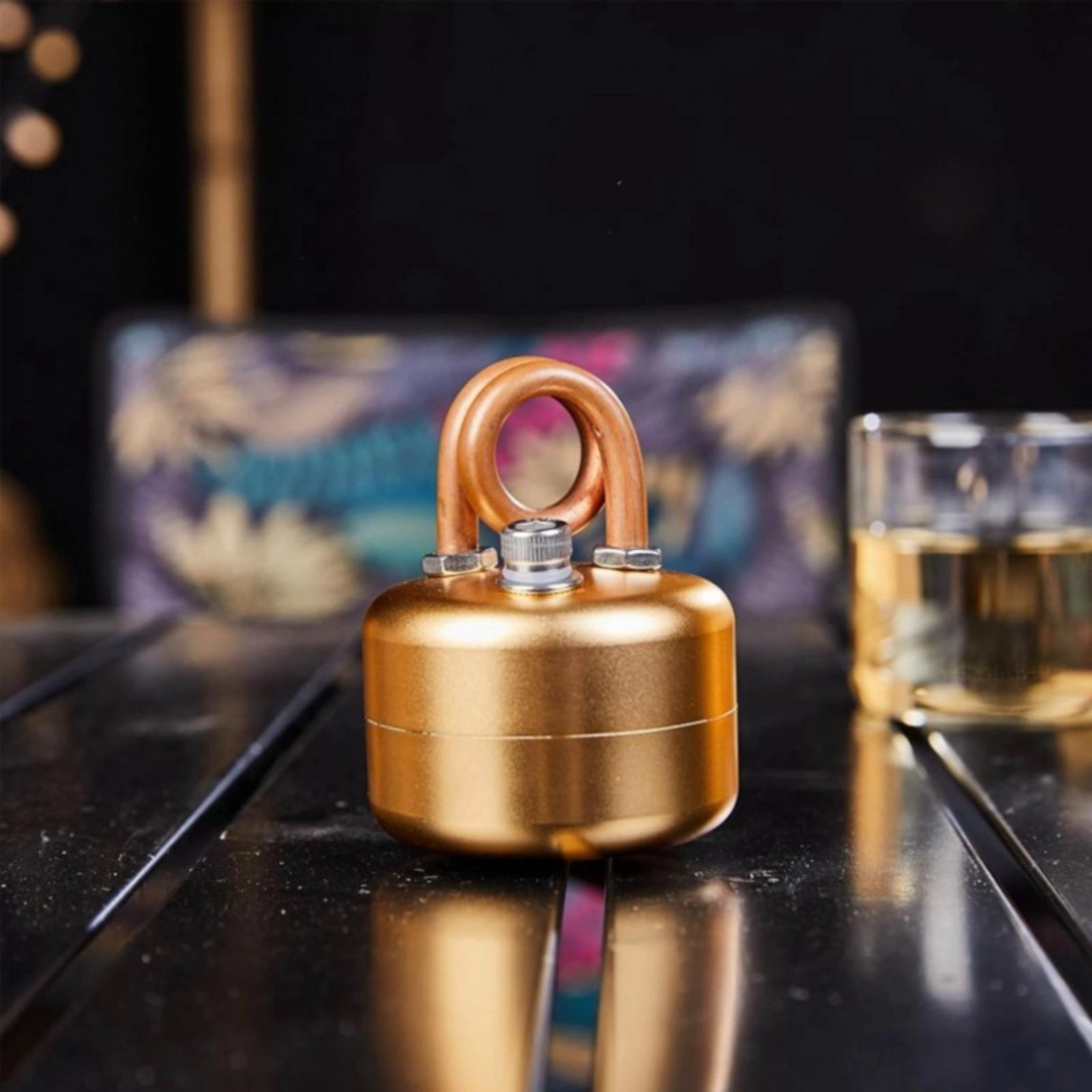 Mini Alcohol Camping Stove Lightweight Brass & Aluminum Spirit Burner with Stand