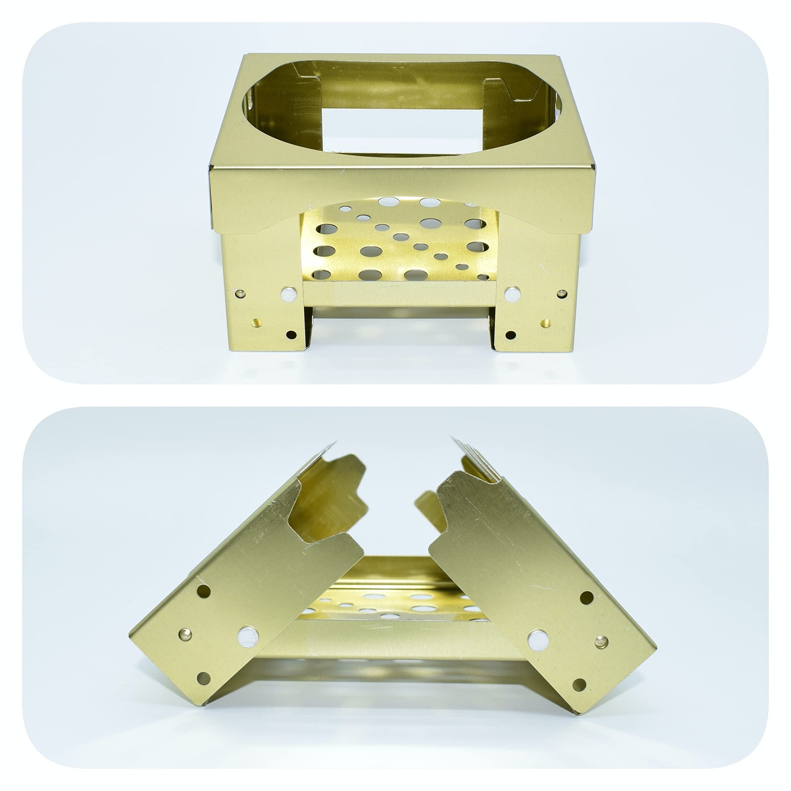 Ultralight Camp Mini Pocket Folding Stove for Backpacking Camping Hunting