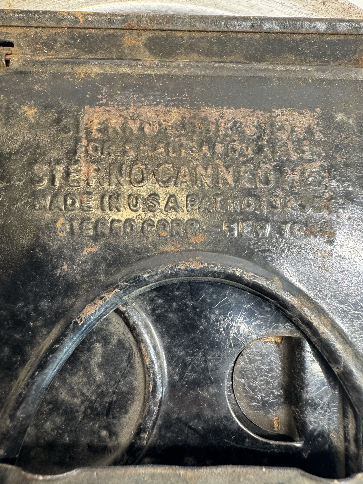 STERNO Portable Camping STOVE COMPACT FOLDING Cookware VINTAGE