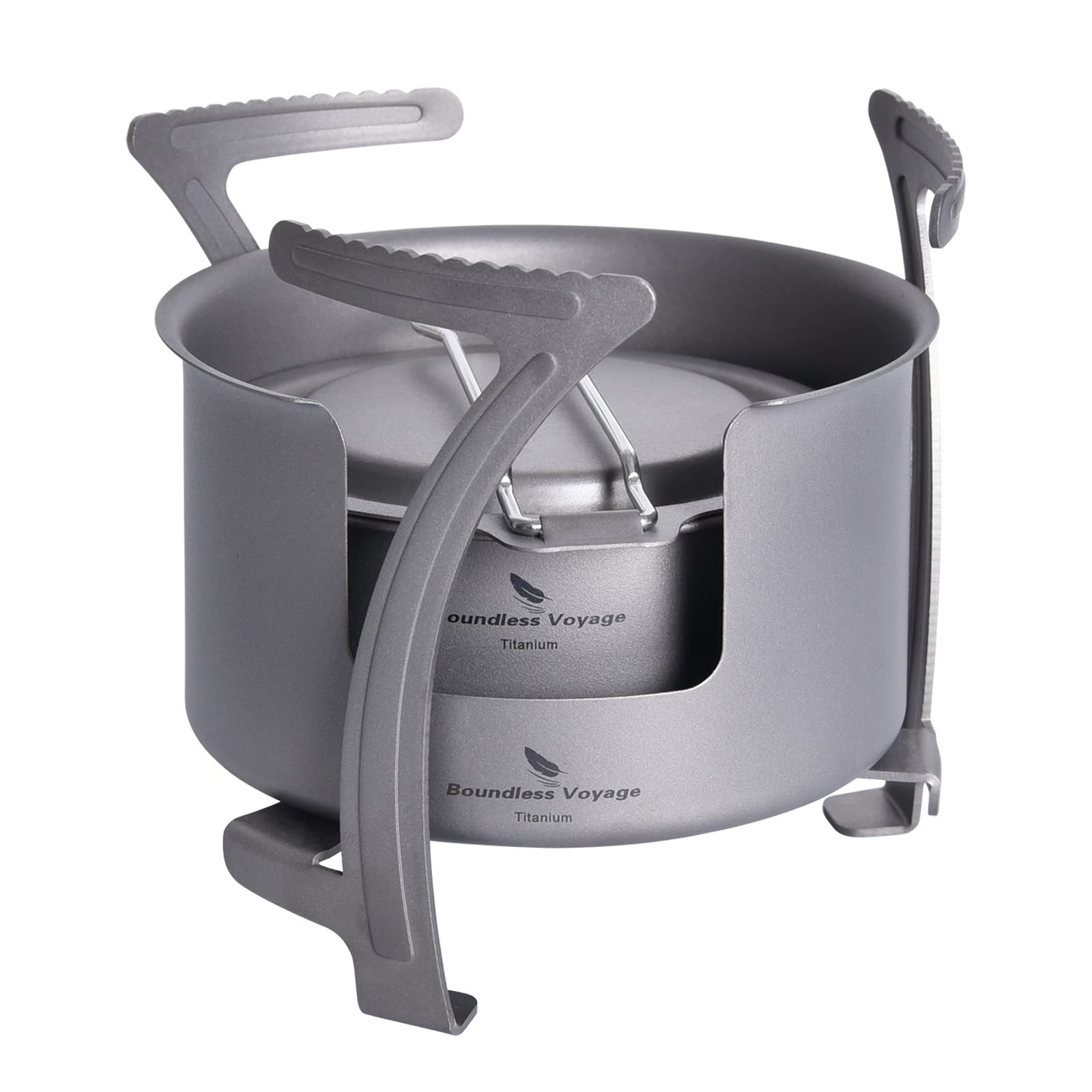 Boundless Voyage Camping Titanium Spirit Alcohol Stove Pot Stand Backpacking