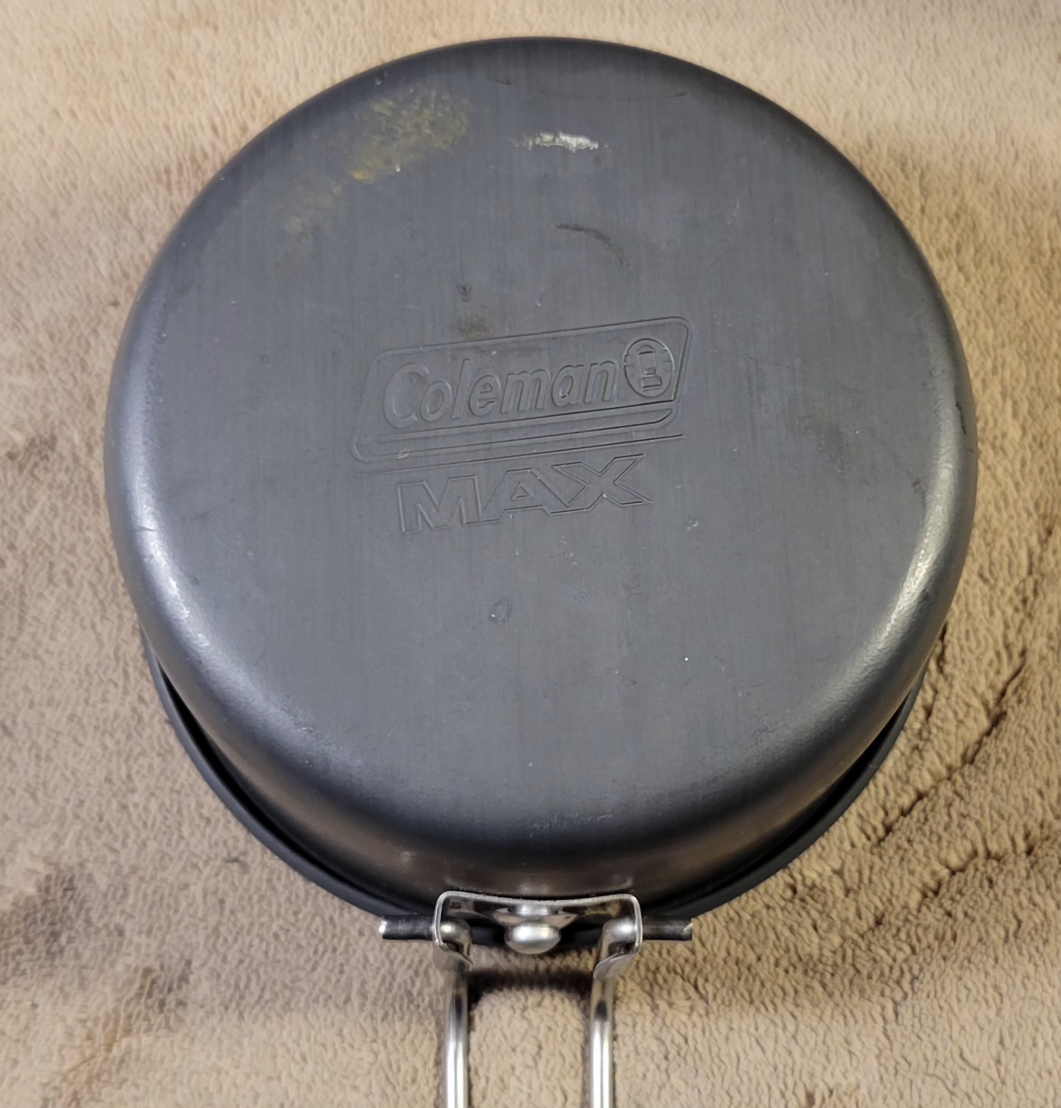 Coleman MAX Burner and One Person Anodized 4 pc Camping Outdoor Cook Set W/Bag