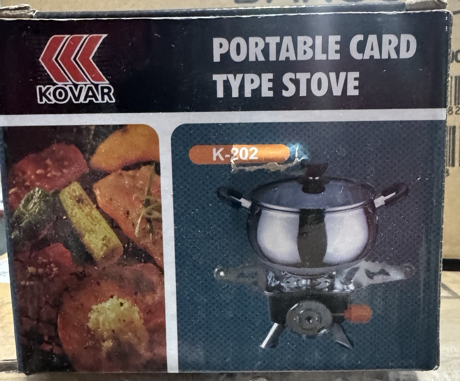 Kovar 2800W-K-202 Portable Camping Mini Gas Stove. New In Box