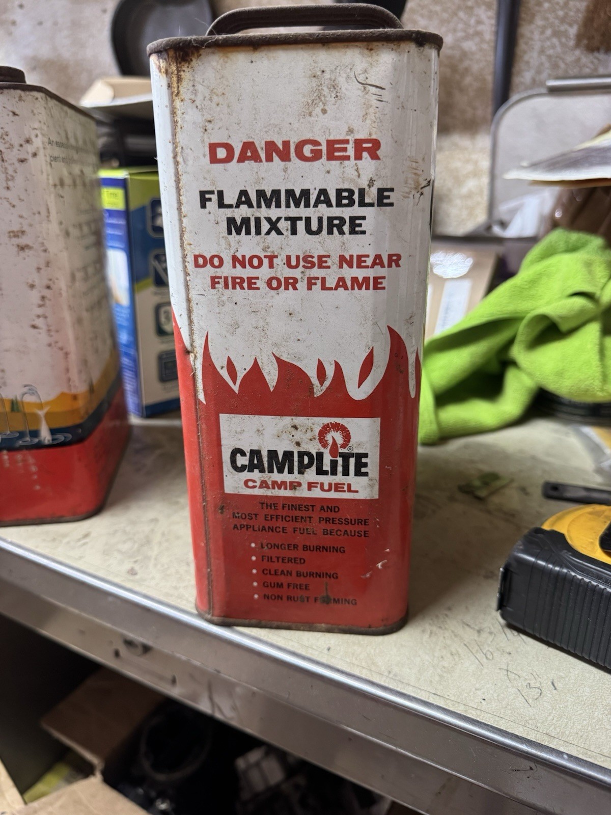 Vintage 60’s/70’s Camplite Stove And Lantern Camp Fuel Can -Free Shipping