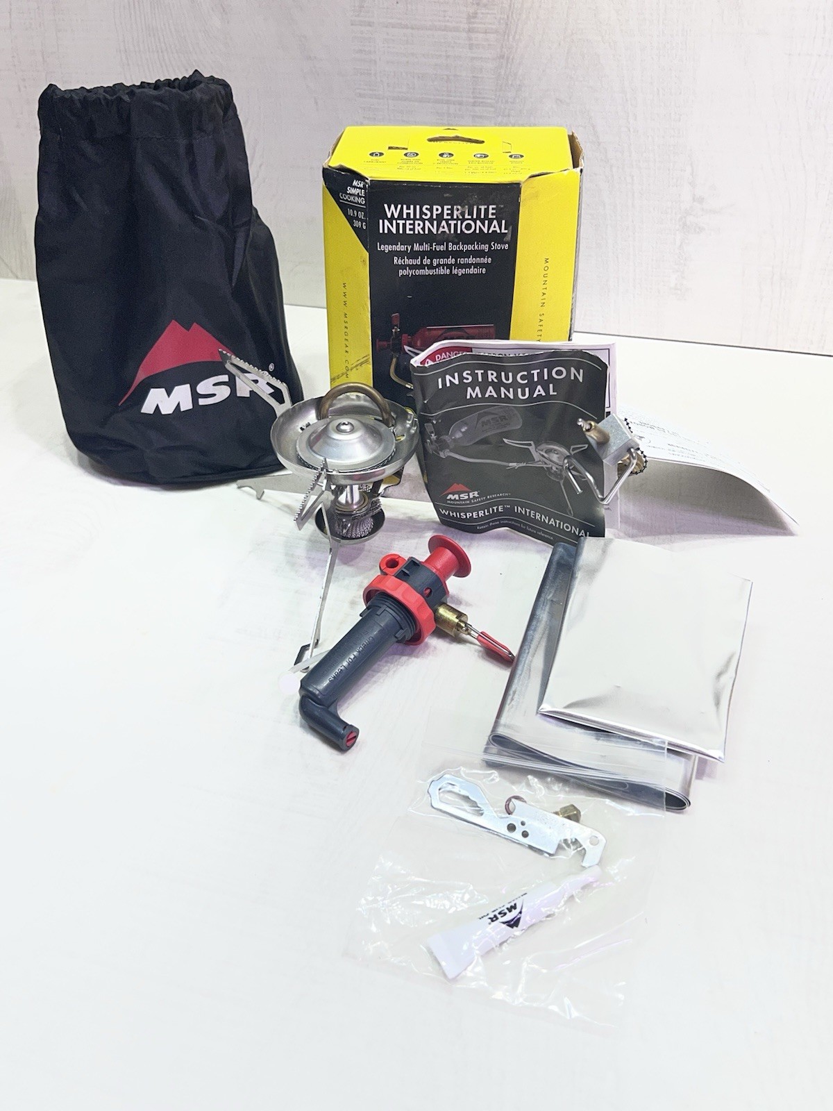 MSR Whisperlite International Multi-Fuel Backpacking Camping Stove Ultralight