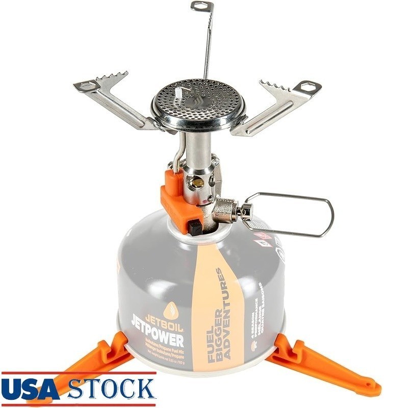 Portable Ultralight Camping Stove Adjustable Heat Instant Boil Fuel Efficient US