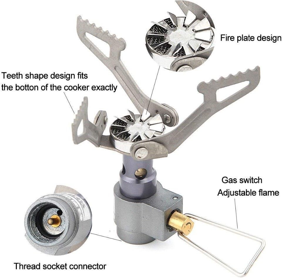 BRS-3000T Ultralight Titanium Camping Stove Mini Portable Gas Burner for Hiking