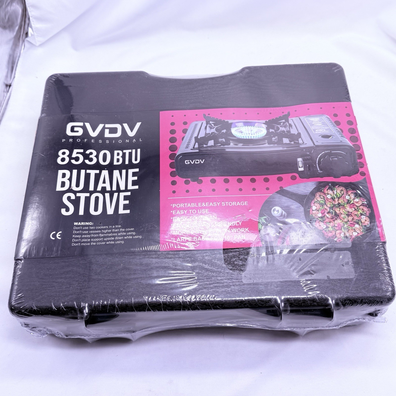 Portable Camping Stove, 1 Burner Butane Gas Stove with Updated Carrying Case