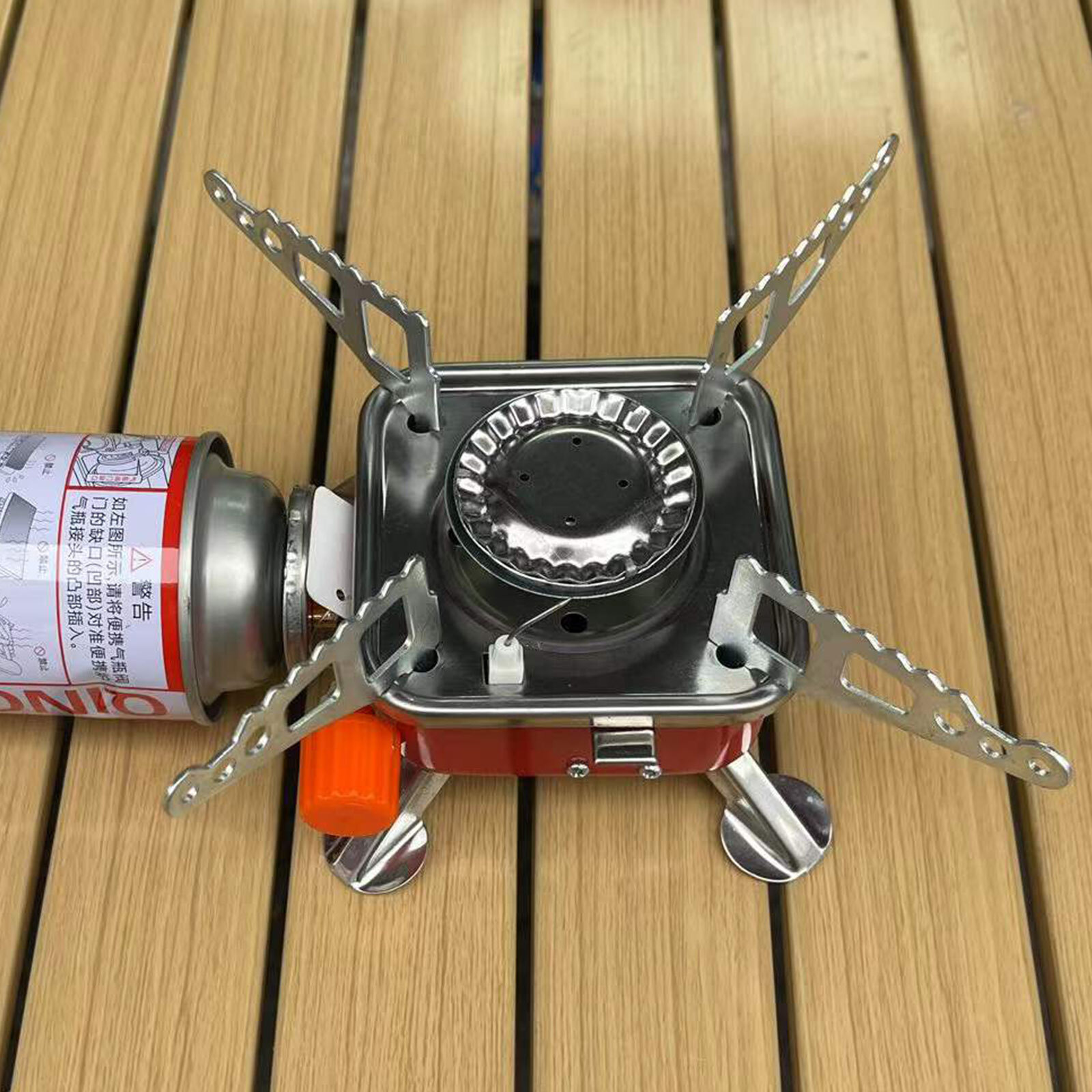 Portable 2800W Camping Gas Stove Butane Outdoor Cooking Equipment w/ Storage Bag