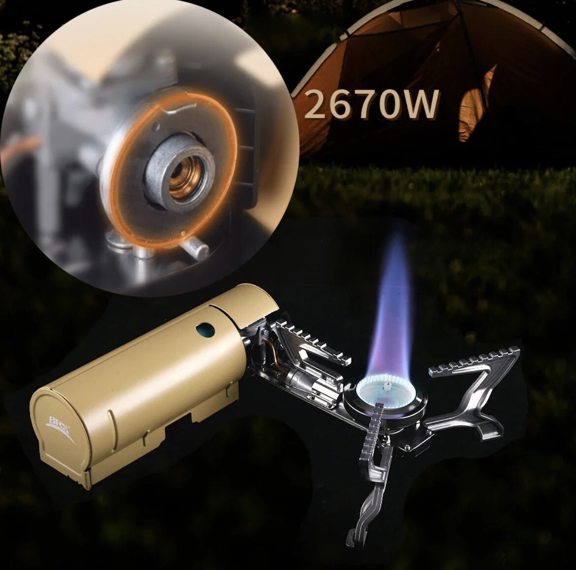 BRS-99 Portable Camping Gas Stove Home Camp Burner Hiking