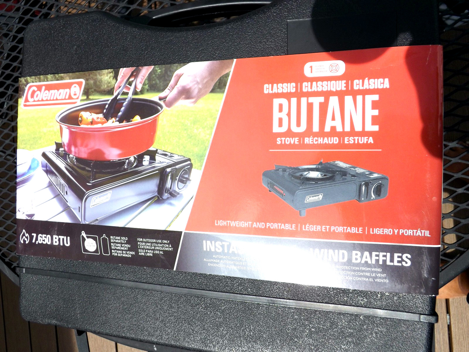 New Coleman Classic 1-Burner Butane Tabletop Camping Stove Instastart MN2800