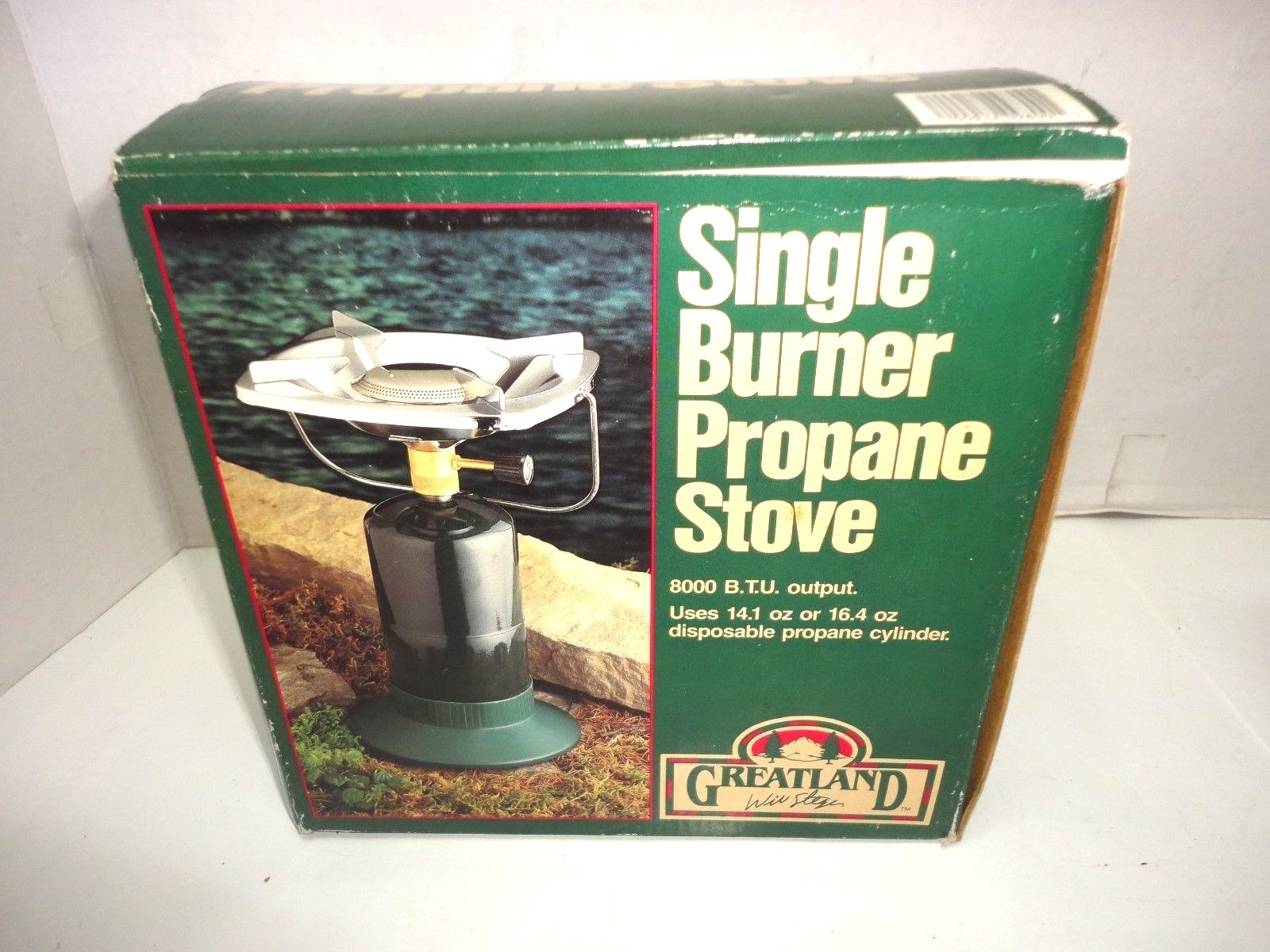 GreatLand Single Burner Propane Stove One Burner Camping Outdoor NIB 7″ Square
