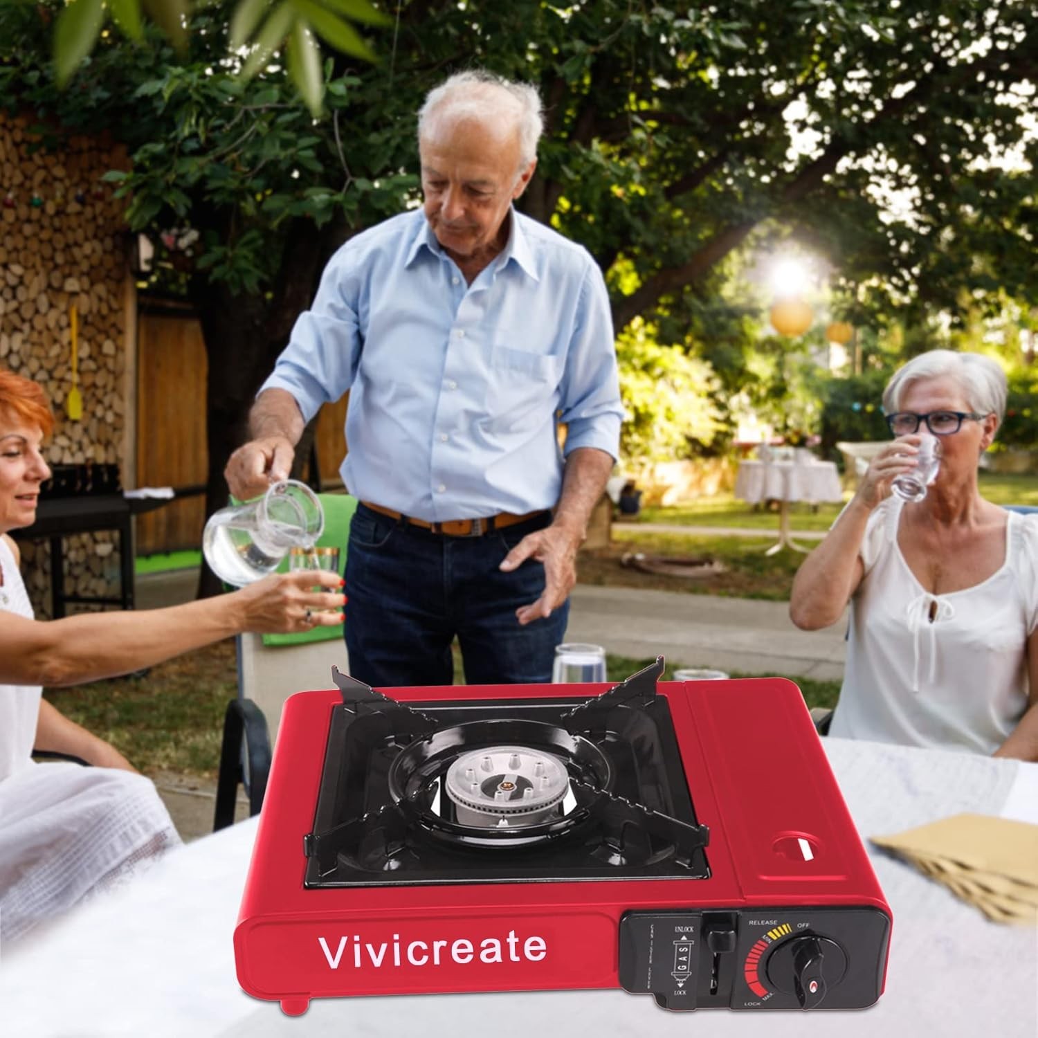 8500BTU portable butane stove with auto ignition