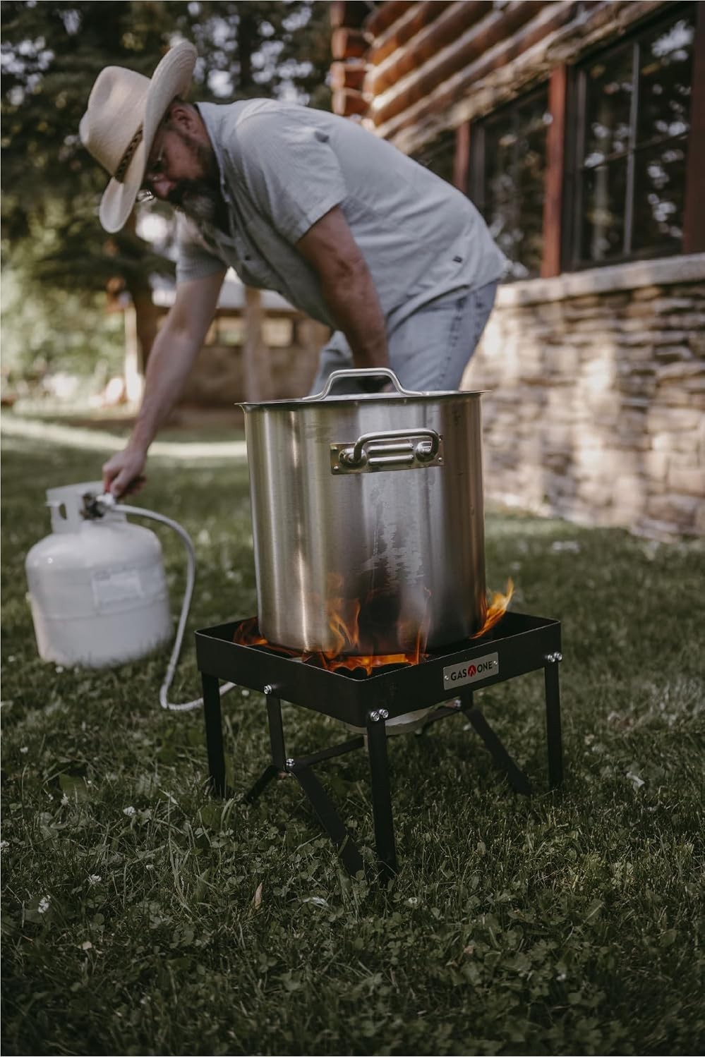 Portable High Pressure Camp Stove for Grilling & Boiling – Metal Construction