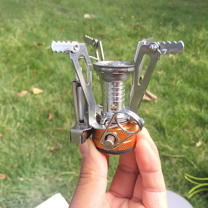 Portable Gas Camping Stove Butane Propane Burner Outdoor Hiking Picnic Cookware