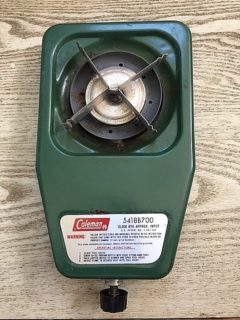 Vintage Coleman 5418 Single Burner Propane Camp Stove 5418a700 Vintage W/ Box