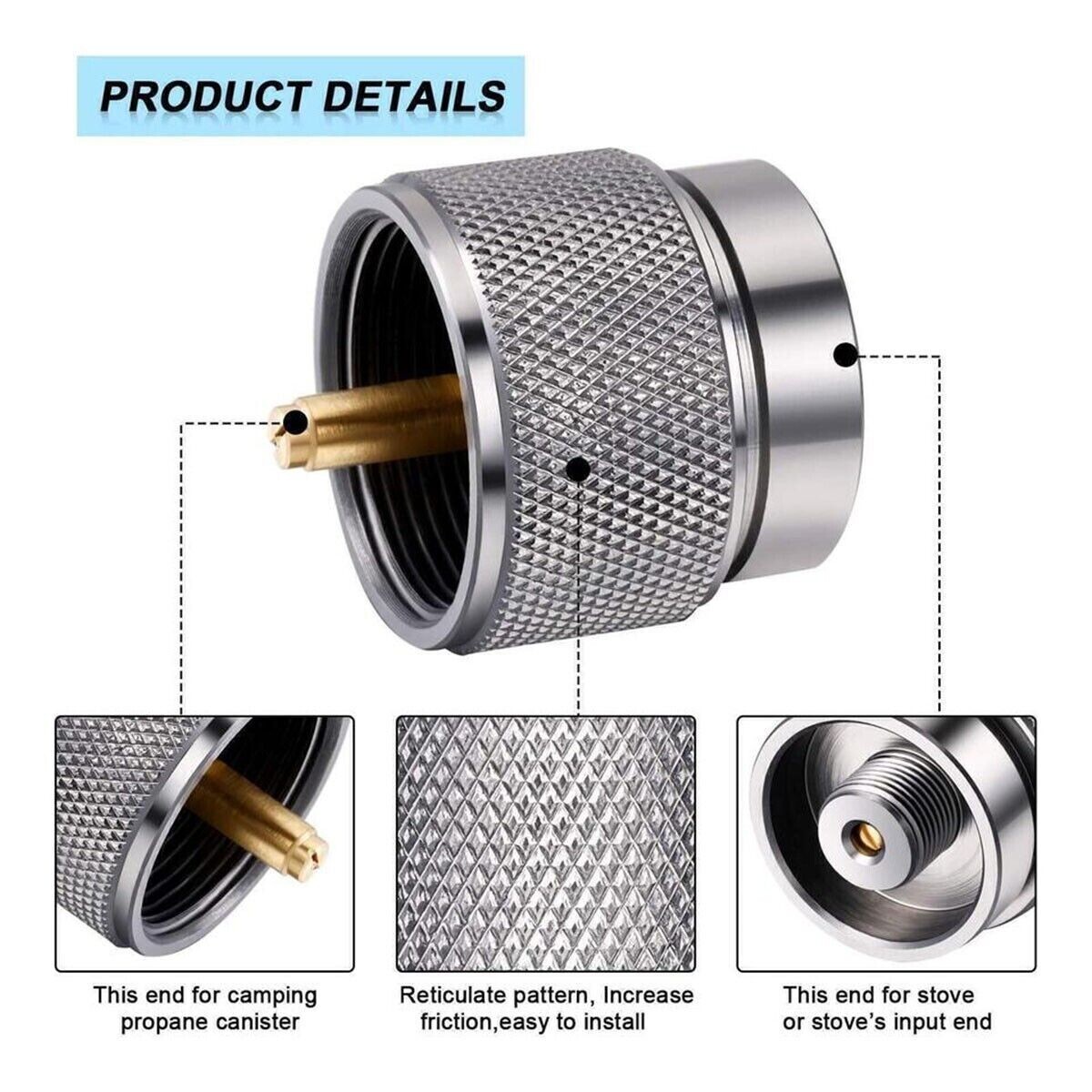 3cm Gas Refill Adapter Stove Cylinder Butane Canister/Tank/Outdoor Camping BBQ