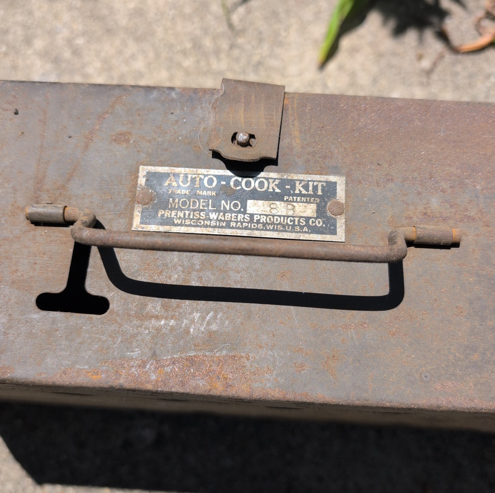 Prentiss Wabers Auto Cook Kit Model 8 B Cook Camp Stove 1920`S Brass Tank