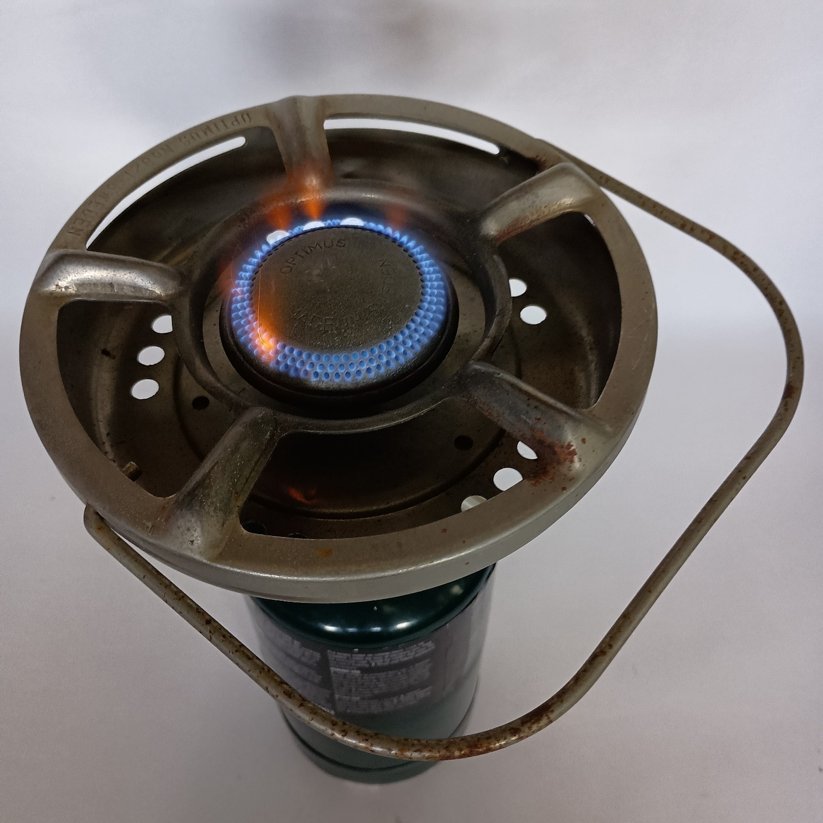 RARE Vintage Optimus No. 821 Steel Single-Burner Camp Stove, uses Propane *READ*
