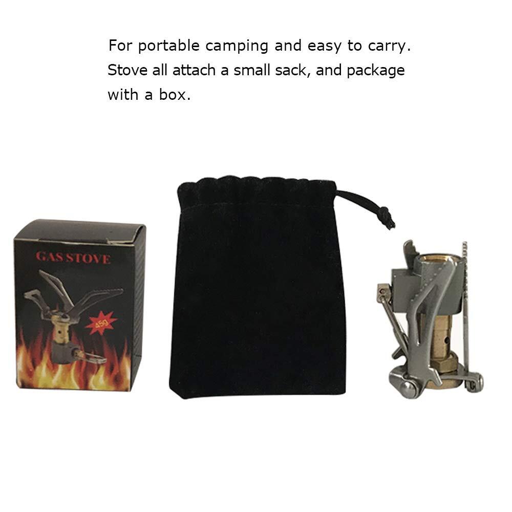 Ultralight Mini Camping Stove 2600w Power Titanium Alloy Automatic Foldable Outd