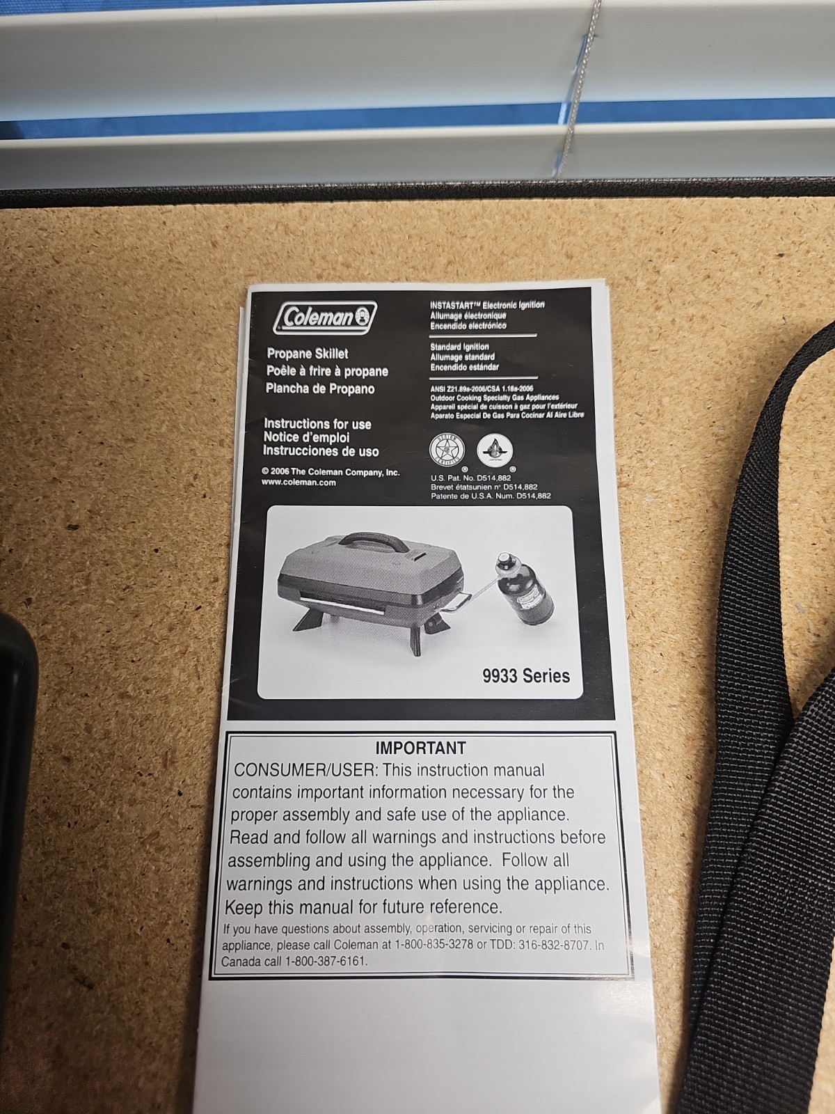 Coleman Portable PerfectFlow Propane Skillet Camping Tailgating Rare Red Color