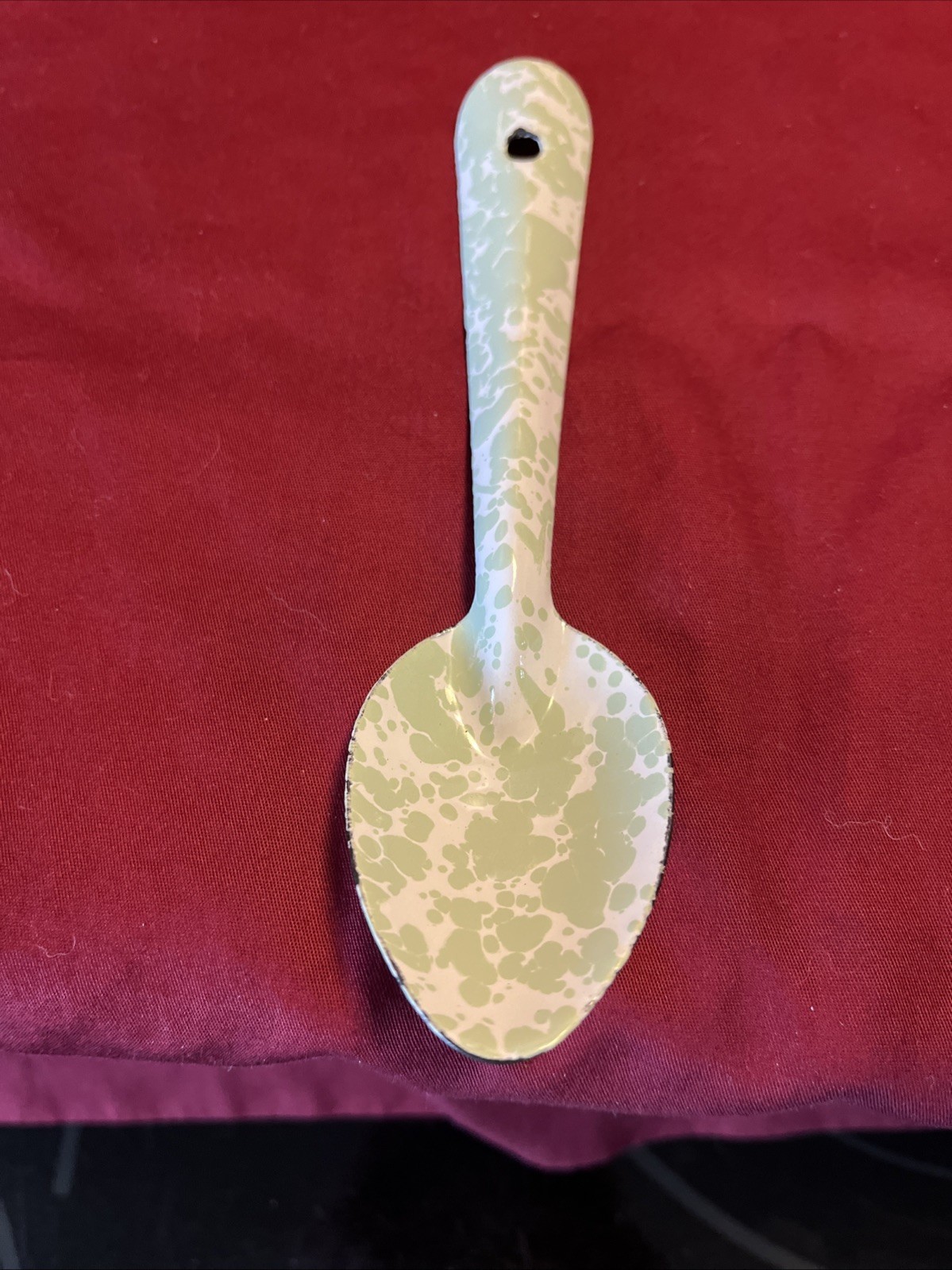 Enamel Camping Plate Serving Spoons & Crow Canyon Spoons Mixed Lot of 6 GUC