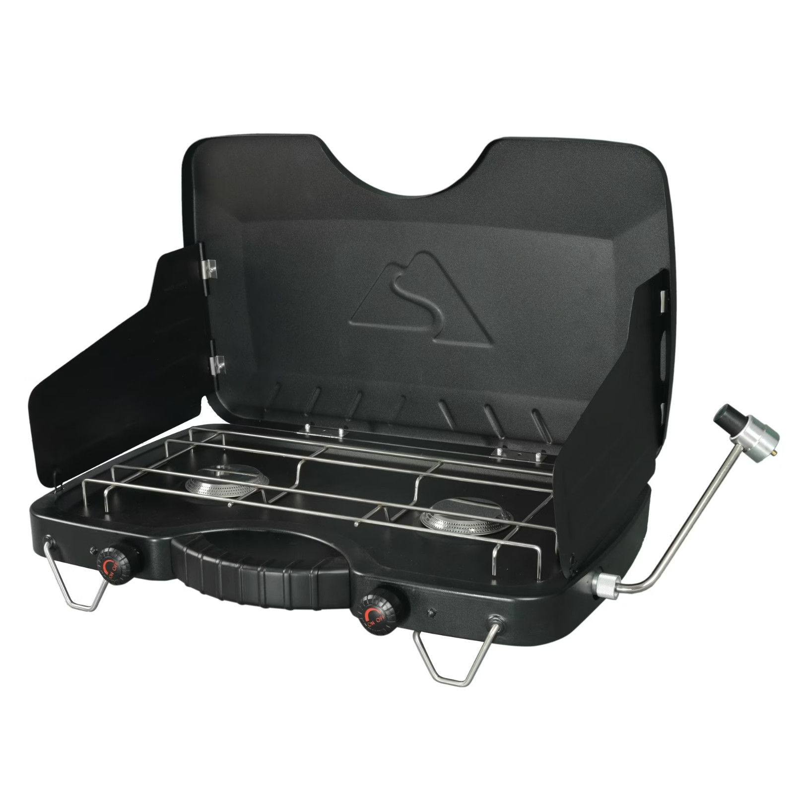 Ozark Trail 2-Burner Propane Gas Camping Stove, Black, Ship from USA