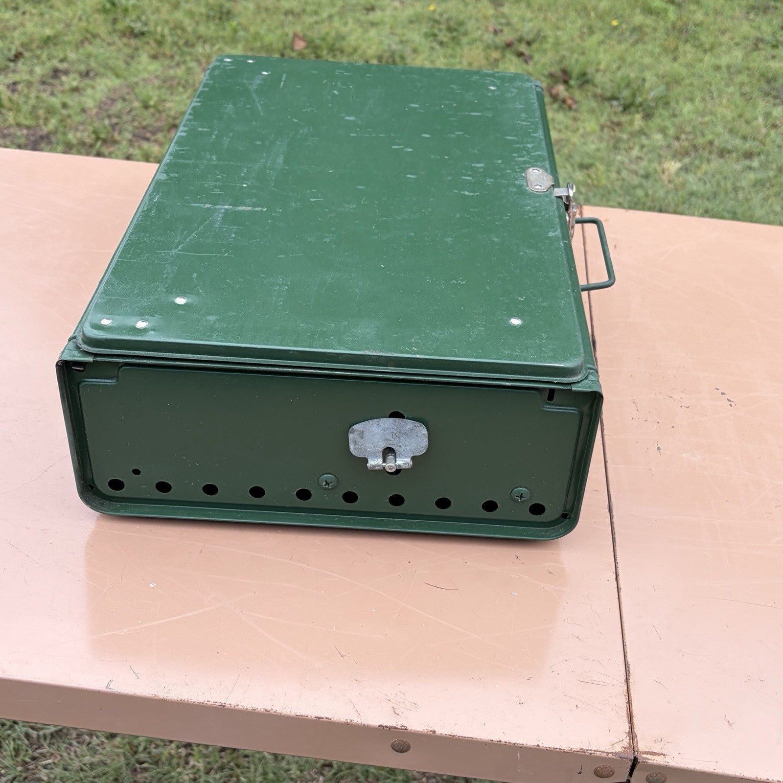 Vintage Coleman 425E Dual Burner Camp Stove 1978 Working No Box USA Prepper !