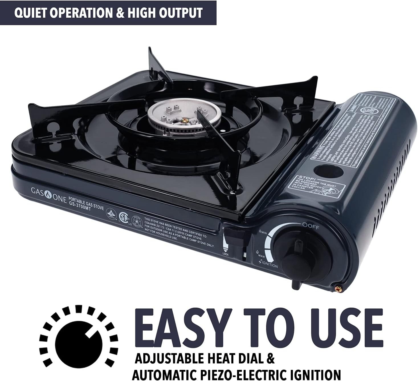 Compact 10,000 BTU Butane Stove with Safety Features – Camping Essential