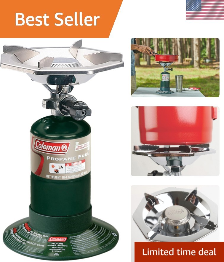 Adjustable Burner Propane Camping Stove – Ideal for Tailgating and Grilling
