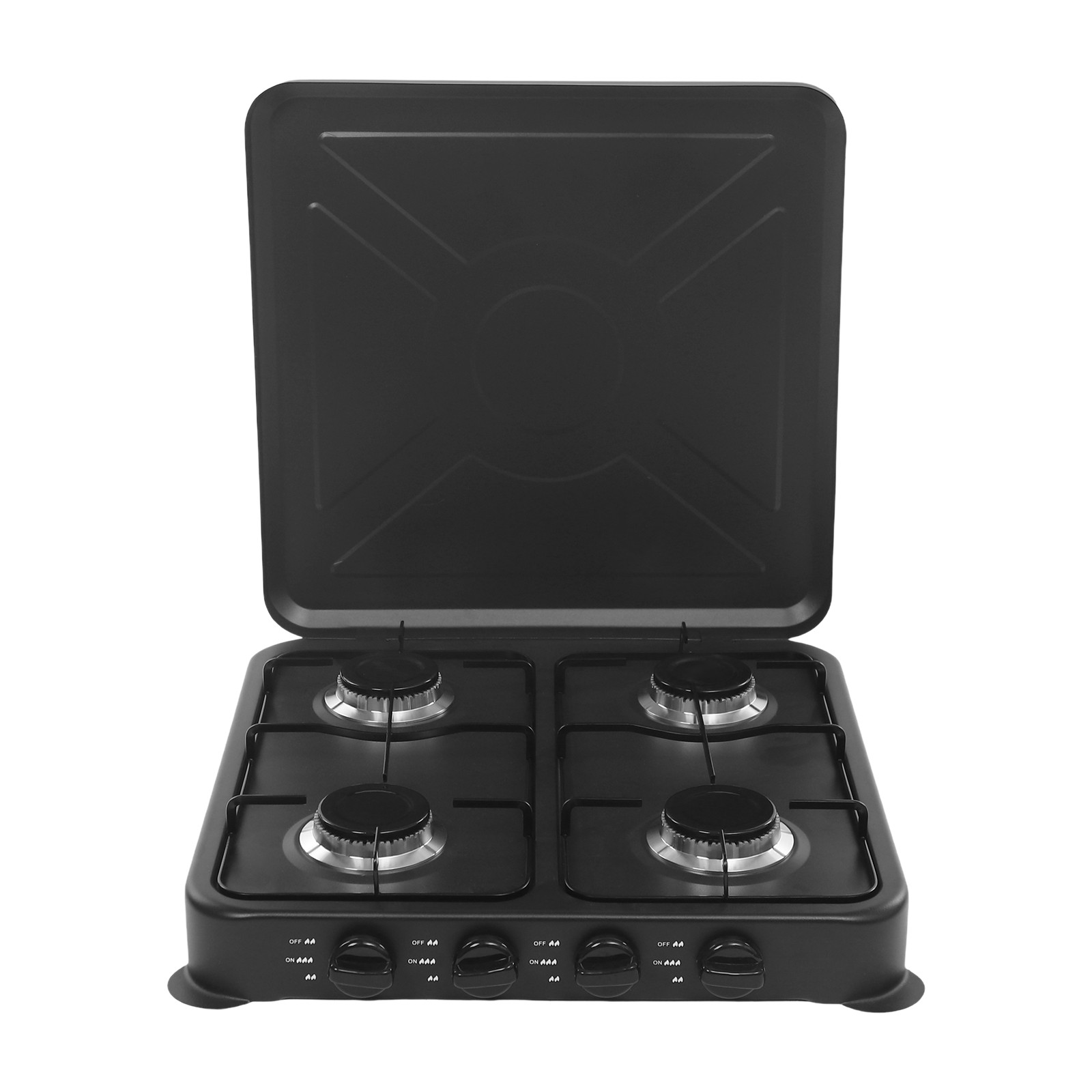 4 Burner Gas Camping Stove, Tabletop Camping Gas Stove, Portable Camping Stove