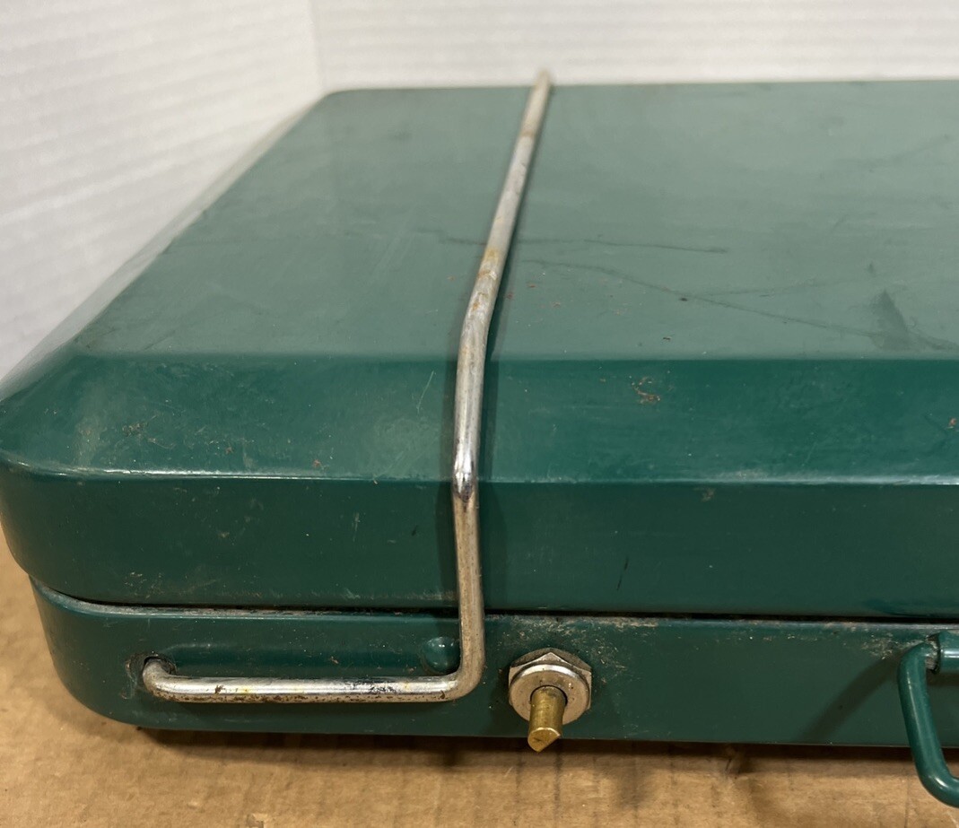 Unbranded Camper Vintage Propane Stove Two Burner Green