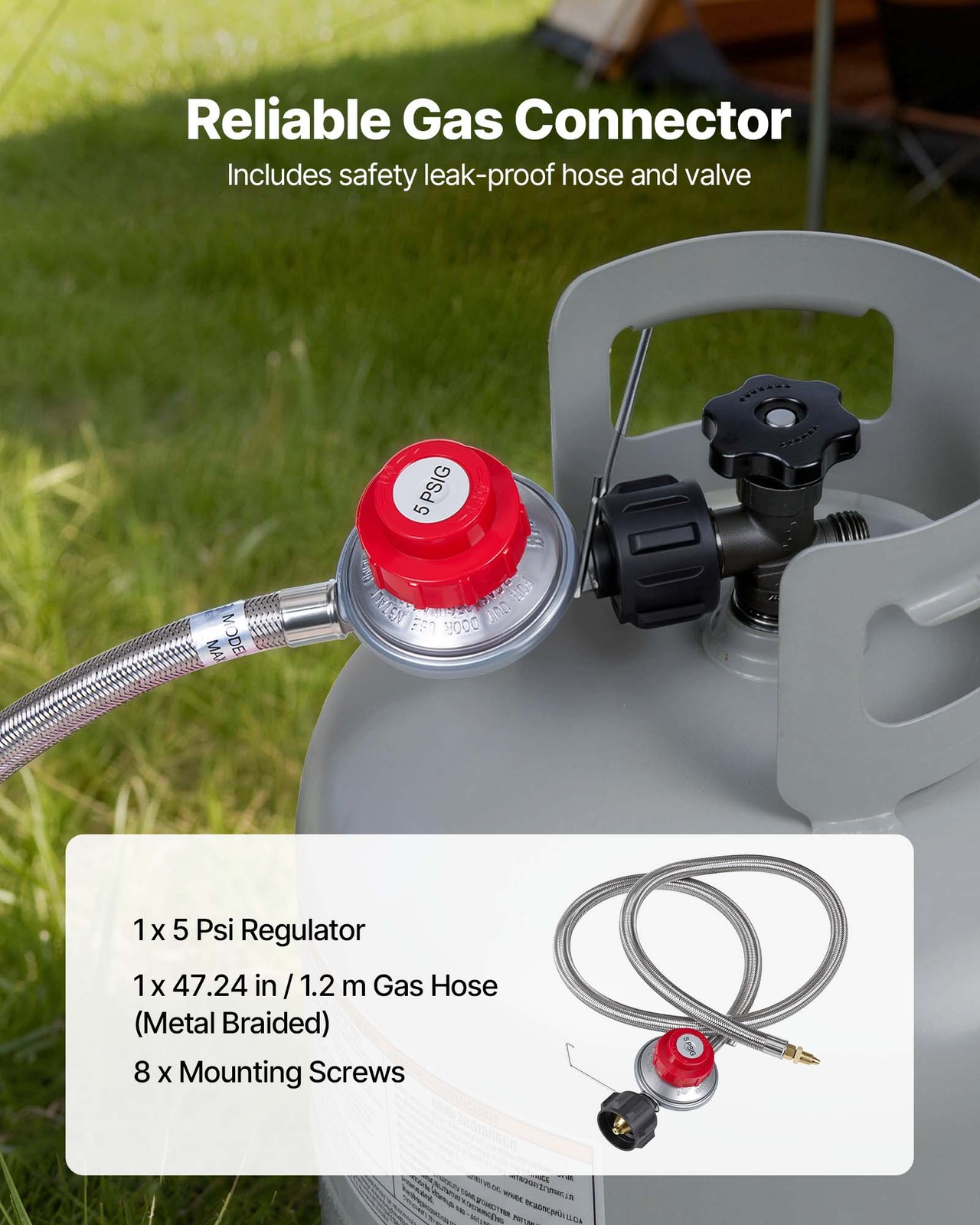VEVOR Single Burner Propane Gas Stove 100000 BTU Outdoor Camping Cooker for BBQ