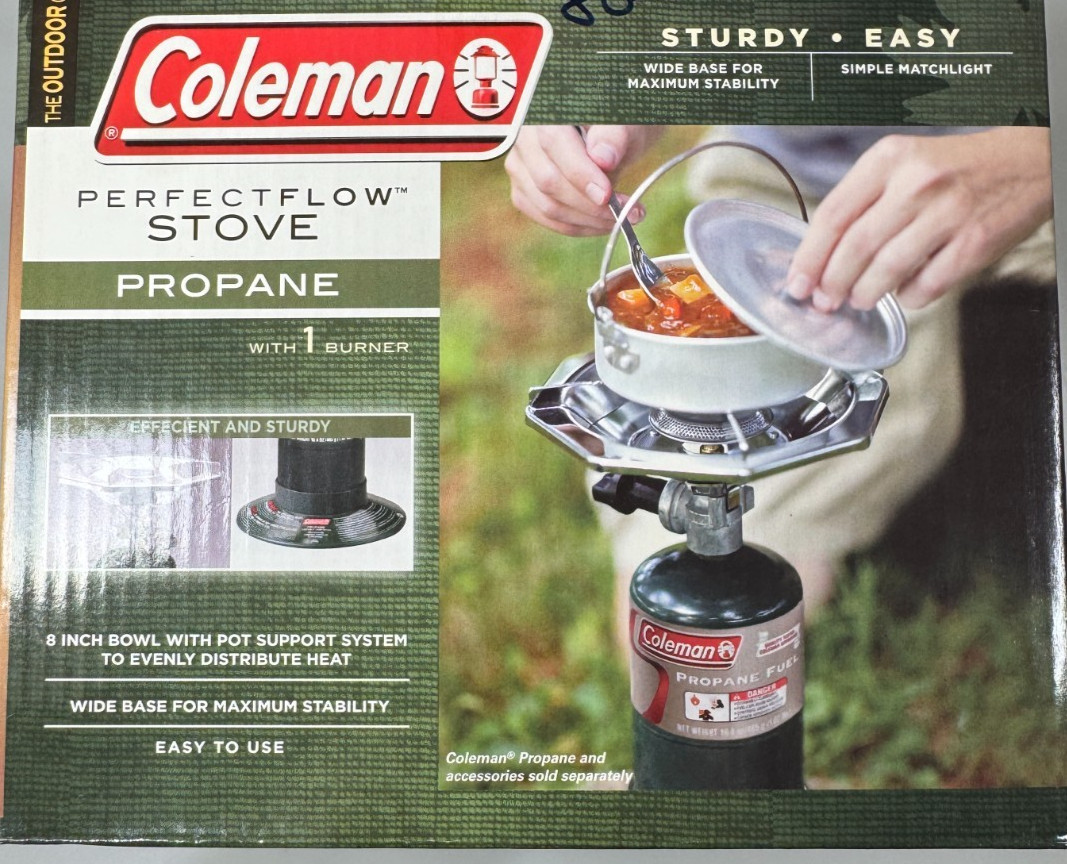 Coleman PerfectFlow Single 1-Burner 5431B Camping Propane Stove – BRAND NEW!