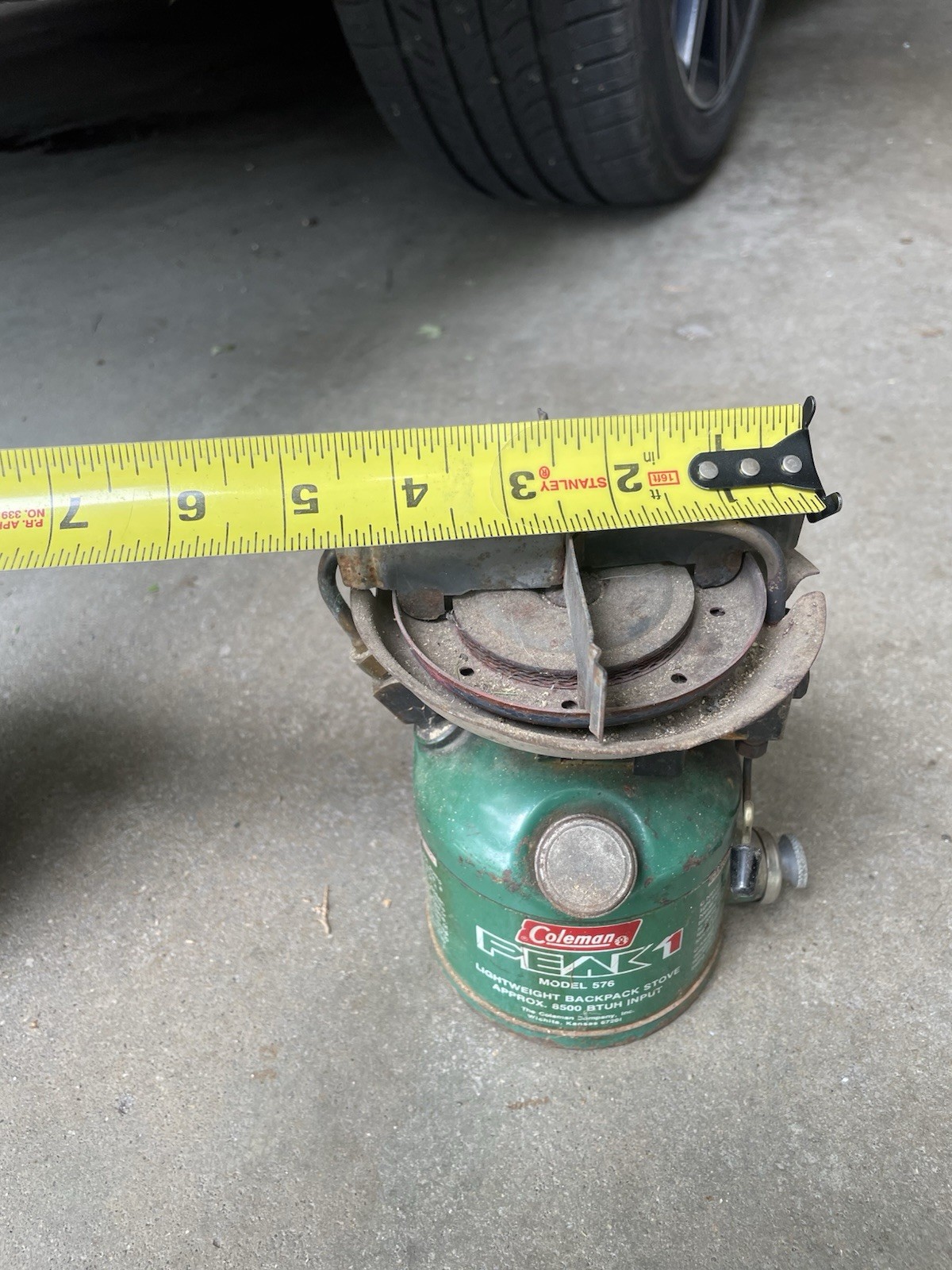 VINTAGE COLEMAN PEAK 1 576 LIGHTWEIGHT BACKPACK STOVE PEAK1