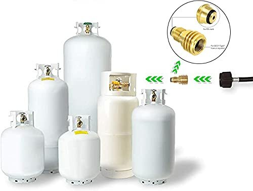 Universal Propane Tank Adapter for Old P.O.L QCC1 Style to New W/O HANDWHEEL