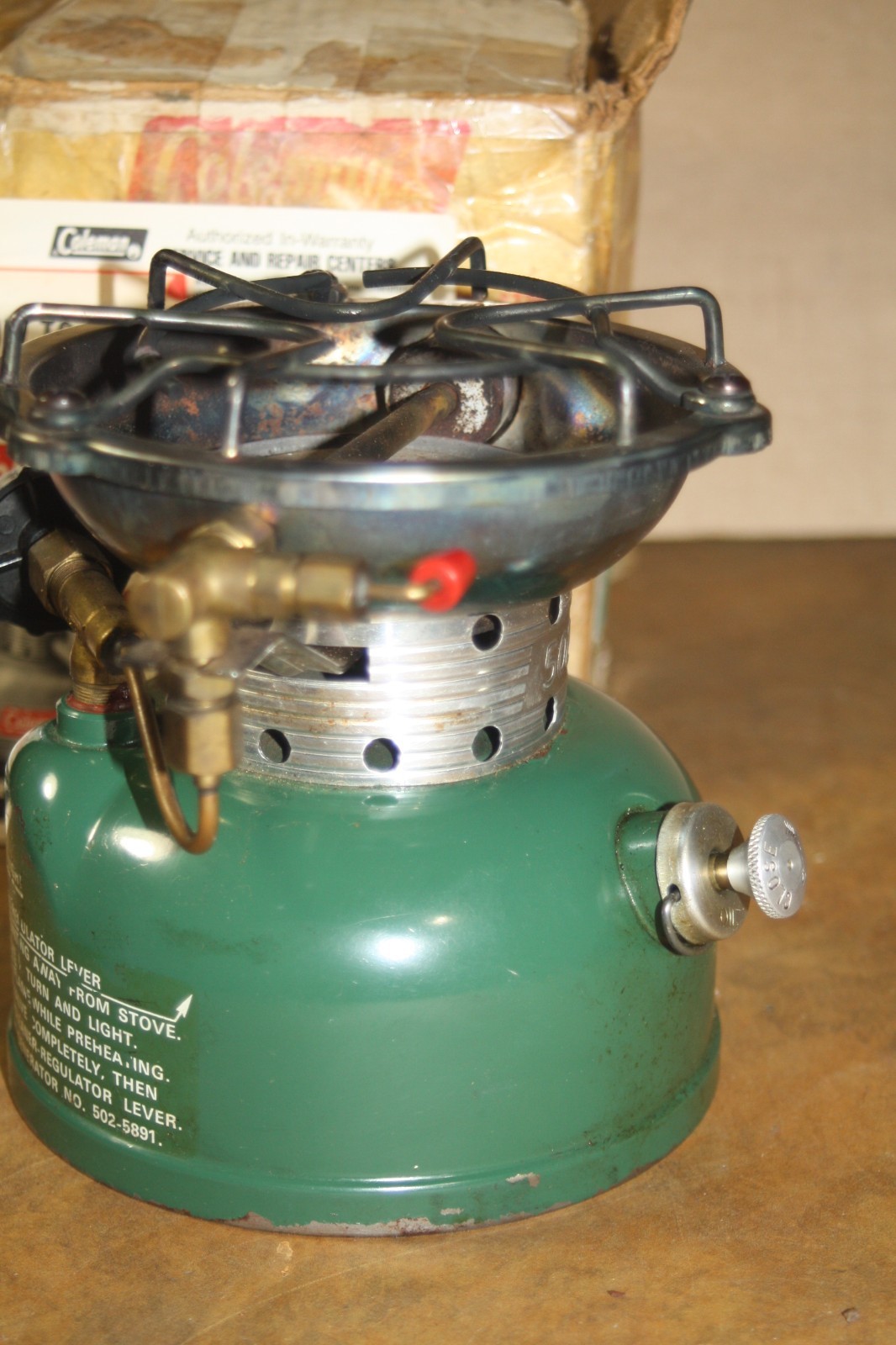 Vintage 3 -77 Coleman Sportster 502-700 Single Burner Camp Stove w/ Papers & Box