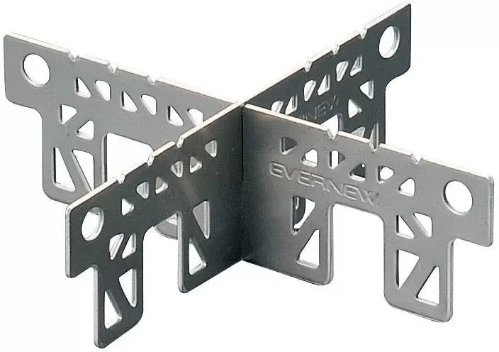 Evernew Titanium Alcohol Stove Cross Stand, One Size, Silver