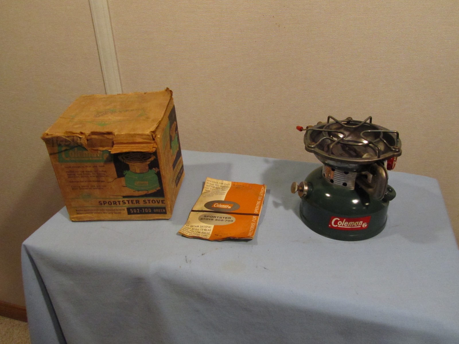 Vintage Coleman 502 Single Burner Dated 10/63
