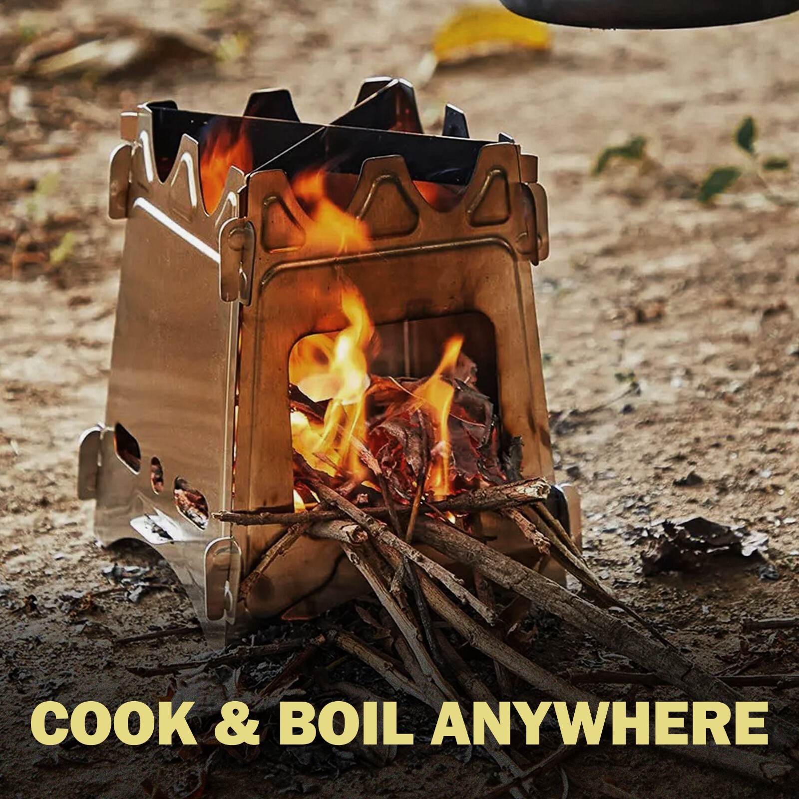 Sirius Survival Backpack Wood Stove – Stainless Steel Portable Camp Stove