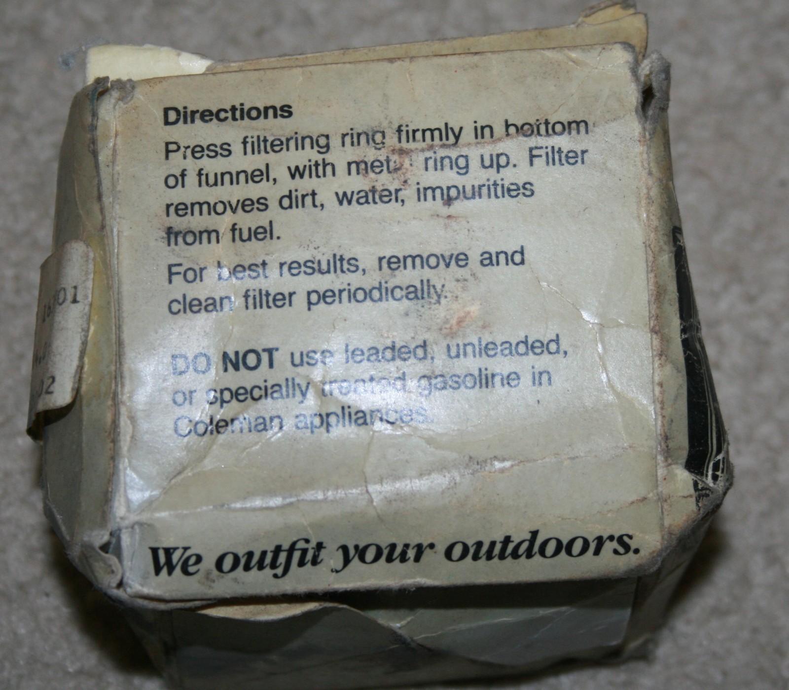 VINTAGE 1980s Coleman Peak 1 Model 400 Camping Stove w/Funnel/Filter Works Well