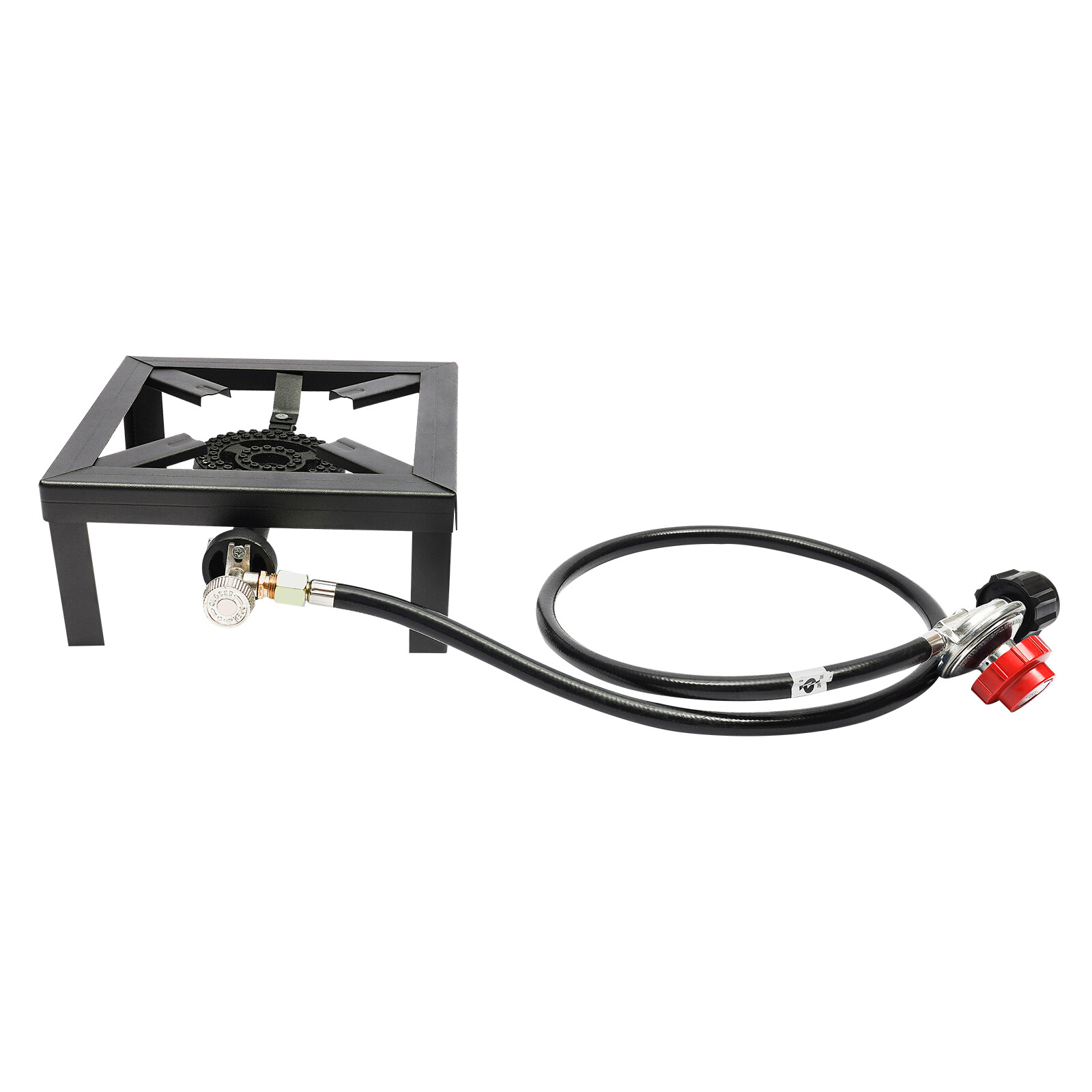 Propane Cooker Burner Stove Gas Outdoor Cooking Camping Stand BBQ Grill + Hose
