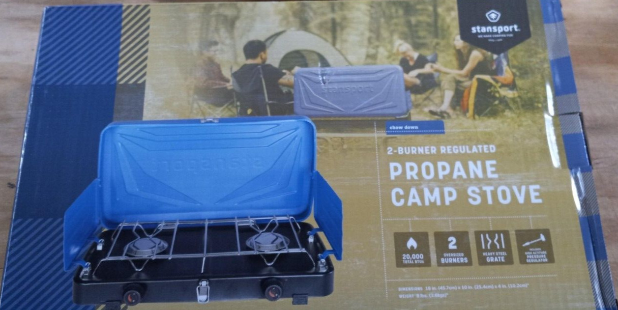 Stansport 2 Burner Propane Stove Blue – 203-93-50