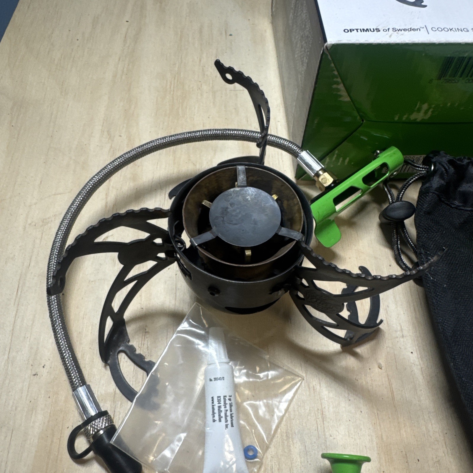 OPTIMUS NOVA Stove Multi Fuel Expedition Compact Light Weight Base Camp Woods
