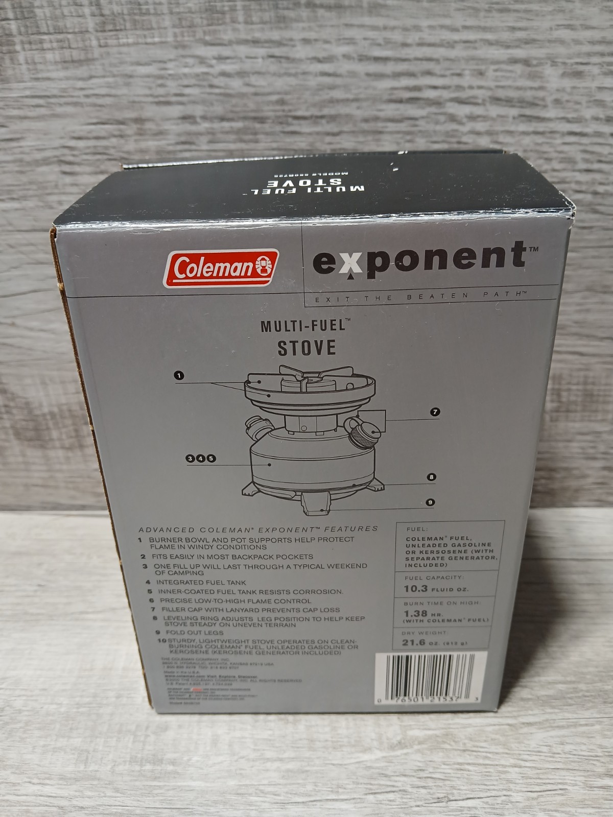 NEW Coleman “Exponent” Multi Fuel Stove (550B725) Made In USA