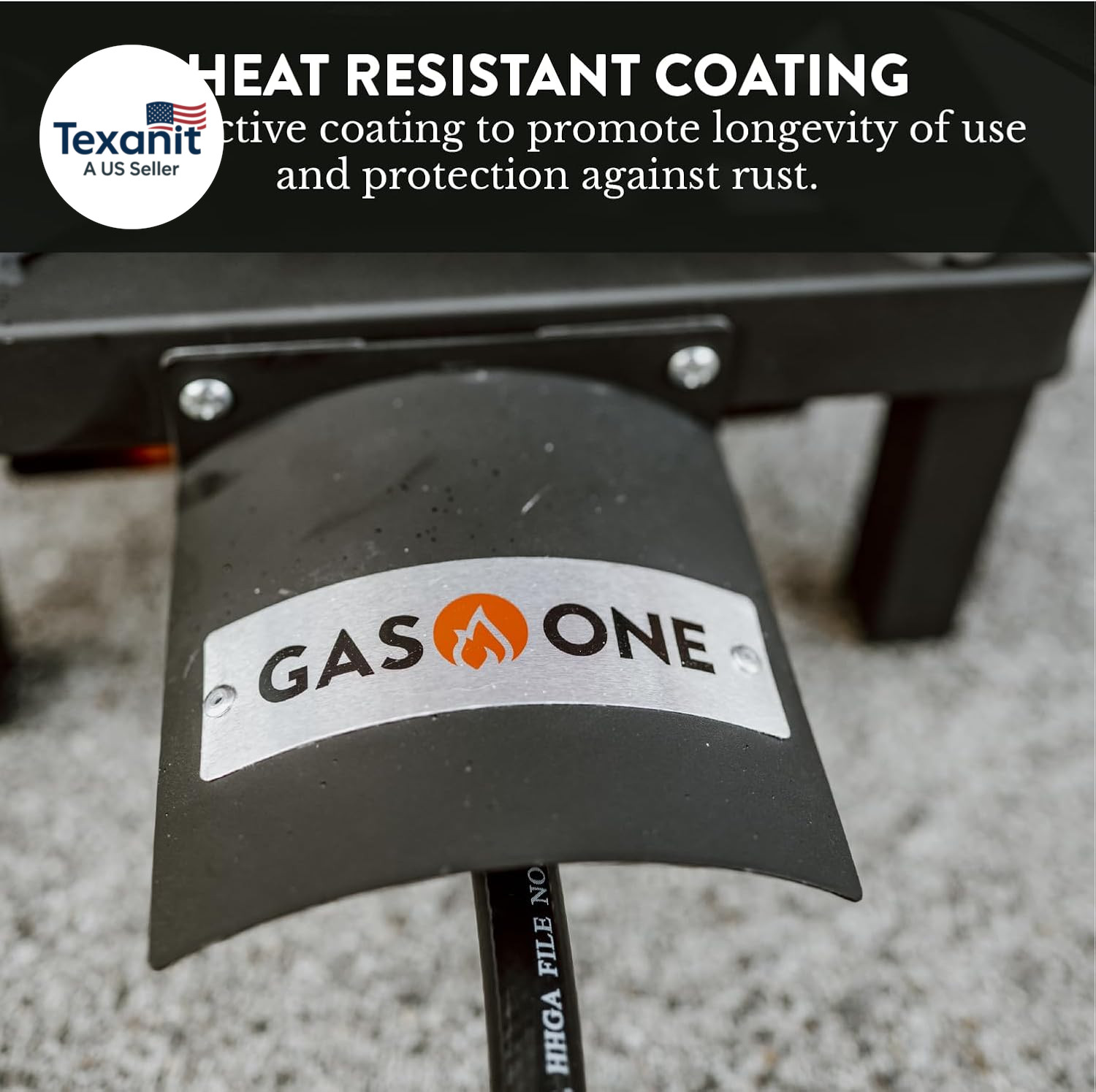 Gasone High Pressure Single Propane Burner – Outdoor Cooking with Heat Shield an