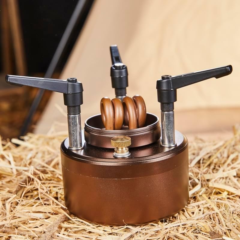 200ML Portable Backpacking Camping Stove W/ Windshield Outdoor Alcohol Burning