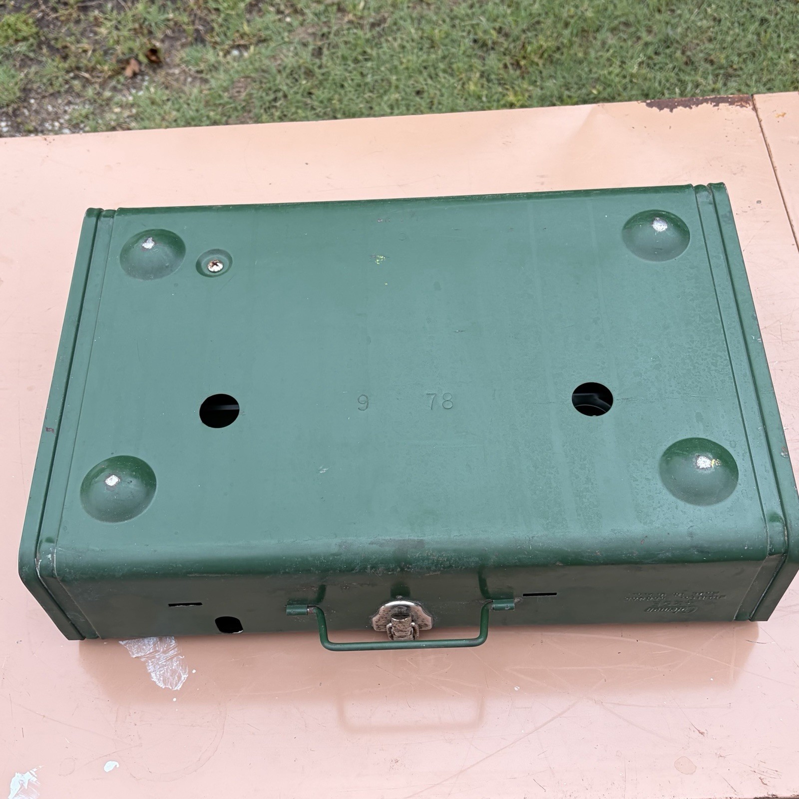 Vintage Coleman 425E Dual Burner Camp Stove 1978 Working No Box USA Prepper !