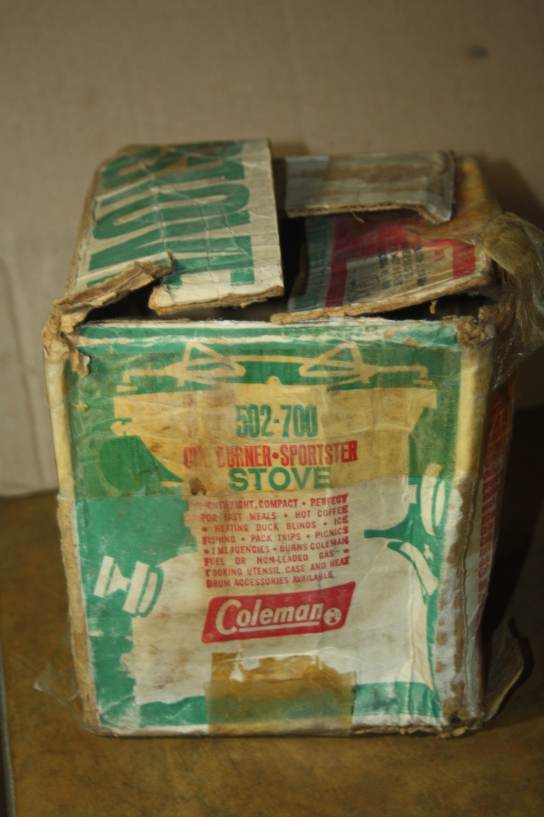 Vintage 3 -77 Coleman Sportster 502-700 Single Burner Camp Stove w/ Papers & Box