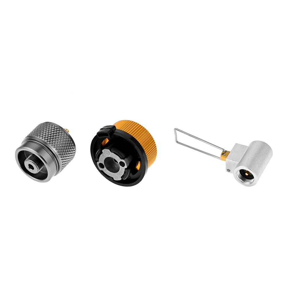 3xPortable Camping Stove Adapter Butane Canister Adapter Refill Adapter BBQ Part