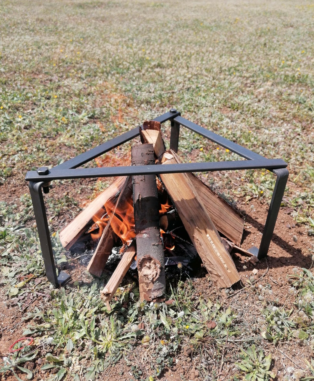 14 Inch Camping Tripod Cooking Stand Campfire Grill Dutch Oven Fire Pit